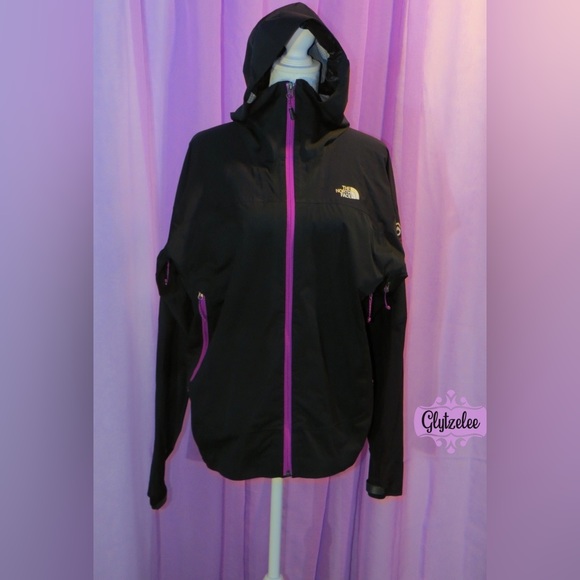 The North Face Jackets & Blazers - The North Face Summit Series Hyvent 2.5L Black with purple trim Women’s Size L